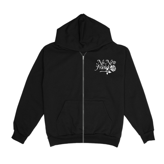 No New Friends Rose Zip-Up Hoodie