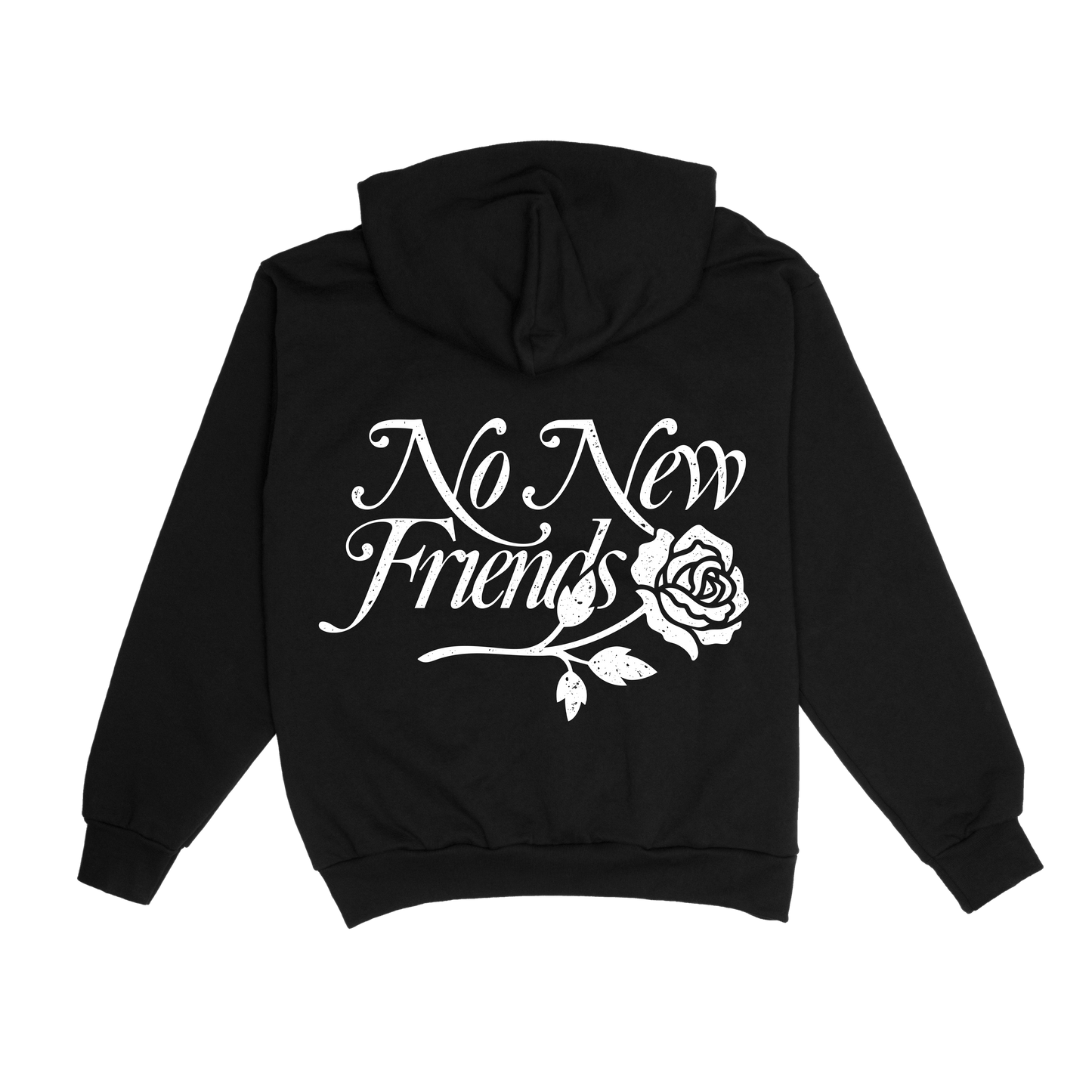 No New Friends Rose Zip-Up Hoodie
