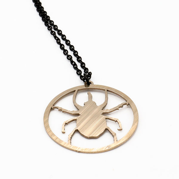 Saosin Bronze Beetle Necklace