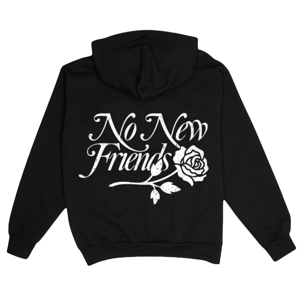 No New Friends Rose Zip-Up Hoodie